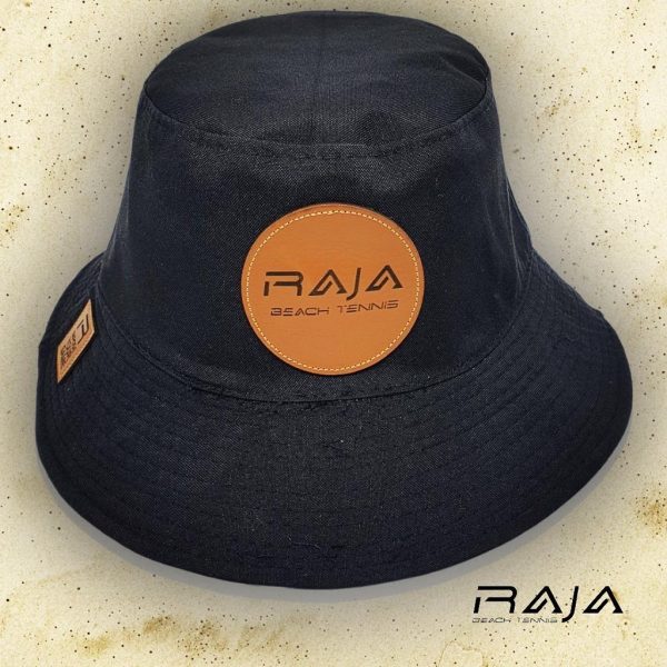 Bucket Hat Raja Preto, feito com material de alta qualidade e acabamento primoroso.
